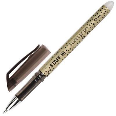Ручка  Пиши-стирай гел.  Staff College GP-200, черная, 0.35mm(12)