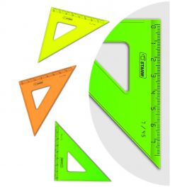 Треугольник 45* 7см  Стамм  Neon, ассорти  (20)