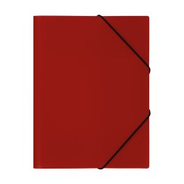 Папка на резинке  37мм  СТАММ А4, 500мкм, пластик, красная