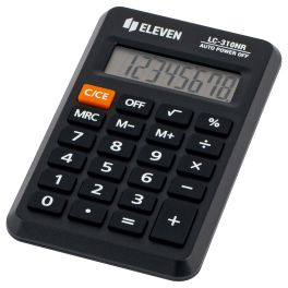 Калькулятор  карман. Eleven  LC-310N 8 раз., корпус черный, 69*114*14мм