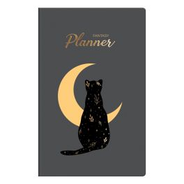 Планер недат. MESHU «Black cat», матовая ламинация, золотая. 32л., 135*210мм