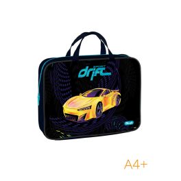 Папка - сумка А4 на молнии  1 отд. Forst «Sport drift», 350x265x80мм, текстиль