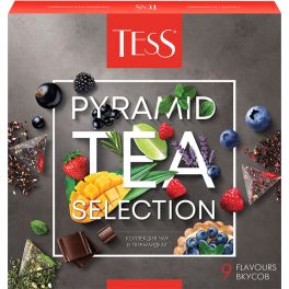Чай Tess (Тесс) Набор коллекция чая, 9 видов пирамид.81гр