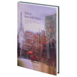 Ежедневник А5  Staff «Love in Paris», тв.ламин.обл., 145*215мм, 128л