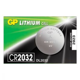 Батарейка  CR 2032,  GP, Samsung 3V, литиевая, d=20мм, h=3,2мм