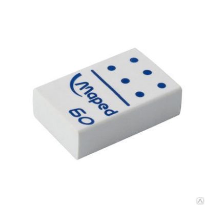 Ластик  Maped Domino, прямоугольная белая, 28*19*8.8мм (60)