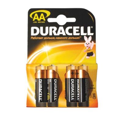 Батарейка  Duracell Basic  АА, алкалиновая (4)