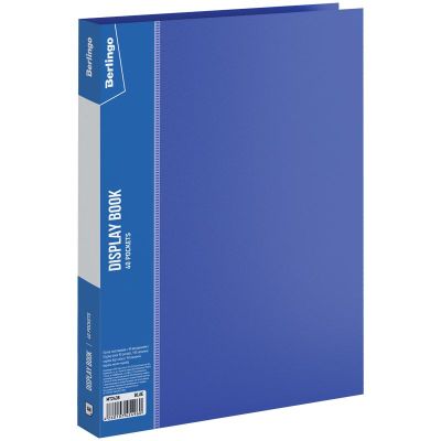 Папка F 40  Berlingo Standart  синяя, пластик 600мкм, корешок 21мм (26)