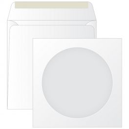Конверт для CD 125*125мм, белый, с окном  KurtStrip