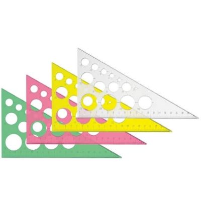 Треугольник 30*190  Стамм  с окружностями, розовый (100)