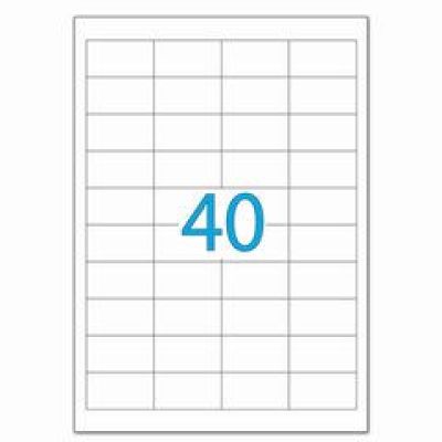 Бумага  А4  самокл. 40UP  52.5*29.7мм, Qurck (100)
