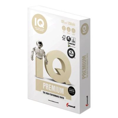 Бумага  А4  120г/м2 IQ Premium, А+, 250л, белизна 170% CIE, д/струйной и лазерной печати (5)