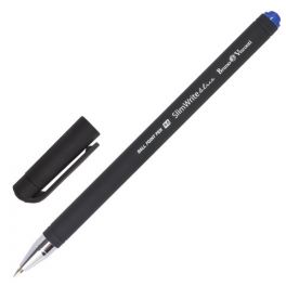 Ручка шар.  Bruno Visconti SlimWrite Black, синяя 0.5мм, корпус черный (24)