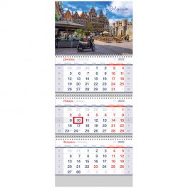 Календарь  3-х блочн. на 3-х гр. 2023г. OfficeSpace «Belgian view» с бегунком