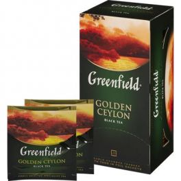Чай Greenfield  Golden Ceylon, черный, 25 пакетиков в конвертах по 2г