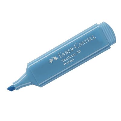 Т/выделитель  Faber-Castell  «46 Pastel» голубой пастельный, т/л 1-5мм, широкий корпус (10)