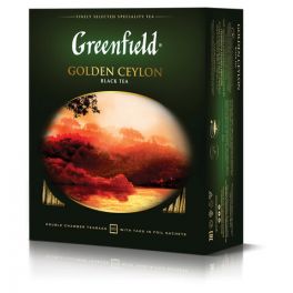 Чай Greenfield  Golden Ceylon, черный цейлонский, 100п / 2г