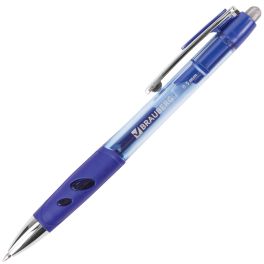 Ручка гел. автом. Brauberg Officer, синяя 0.5/0,35мм, рез.держ. (12)*